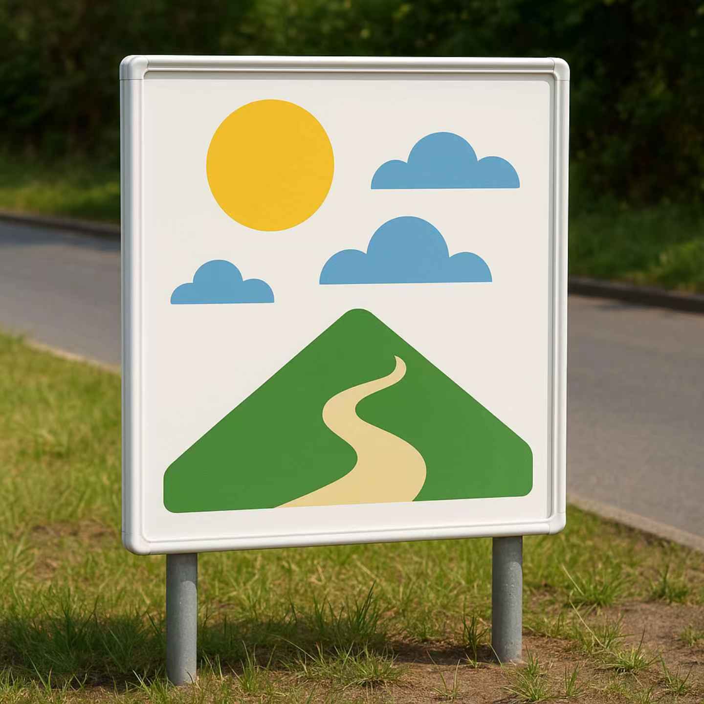 Outdoor advertising signs made from UV-resistant PVC foam sheets