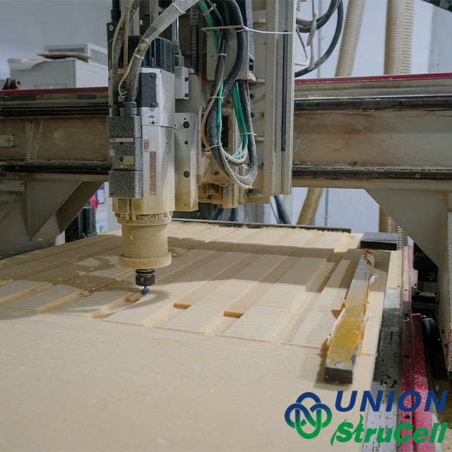 Structural perforated PVC foam board P200 with precise hole pattern