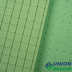 DNV GL-certified StruCell® P80 structural PVC foam with grooved surface for marine hulls and camper van panels