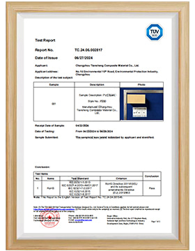 EU RoHS Compliant PVC Foam