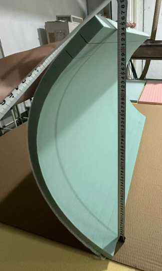 Perfect tunnel curvature alignment PVC foam board