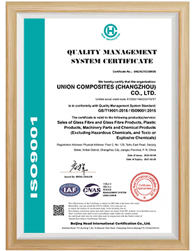 UNION P130 PVC Foam ISO 9001 Certification | Marine Composite Manufacturing Quality