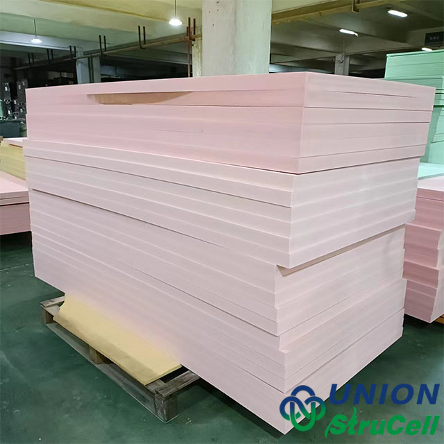 Precision-cut P100 PVC foam boards with grooved and perforated surface treatments