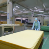 Quality control inspection of P60 PVC foam sheets in UNION factory