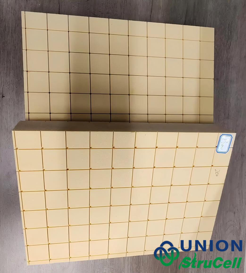StruCell P300-Strukturkante PVC-Schaum-Kernverbundplatten mit Anzeige der Plattendicke