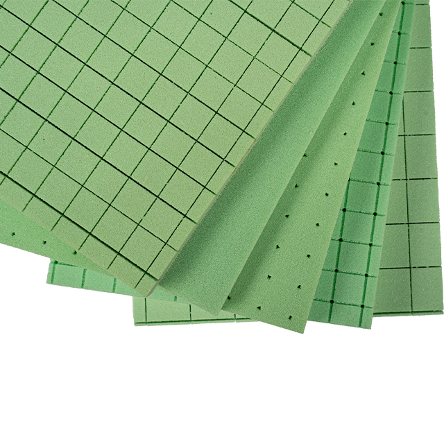 StruCell P80 structural PVC foam core boards, grooved and perforated, supplied for buoyancy and marine sandwich cores