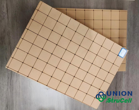 StruCell P300 high-density PVC foam core board, 300 kg/m3 structural foam core with grooved surface 