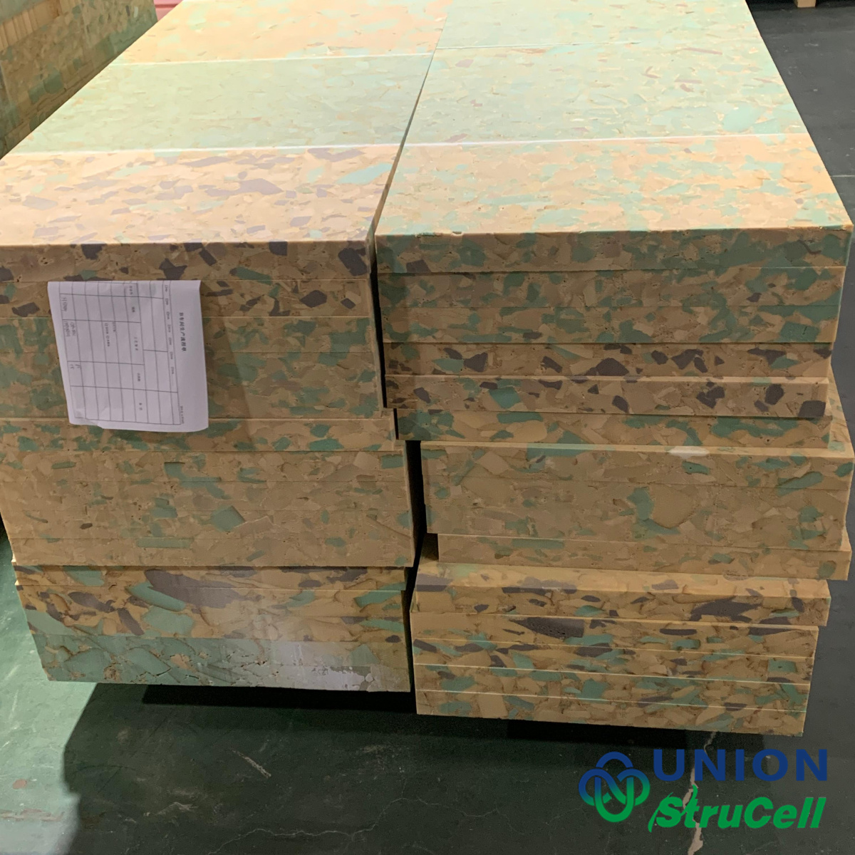 Rigid recycled foam sheet designed for architectural and furniture applications.